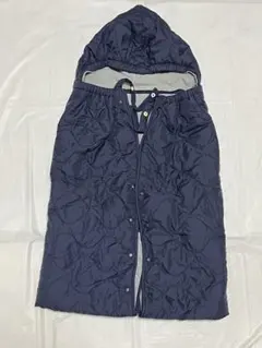 UNIQLO ライトウォームパデッド2WAYブランケット 紺 グレー