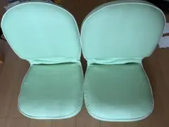 座椅子 2脚セット パステルグリーンのサムネイル