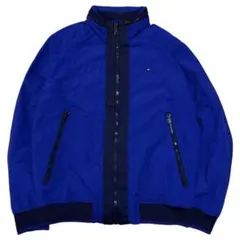 Tommy Hilfiger ワンポイトロゴ ブルー ボンバージャケット