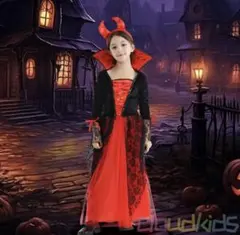 Mサイズ⭐️2点セット、ガールズハロウィン吸血鬼ワンピース