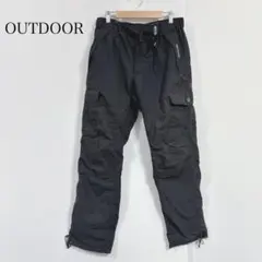 アウトドアプロダクツ カーゴパンツ ブラック L ウエストドローコードのサムネイル