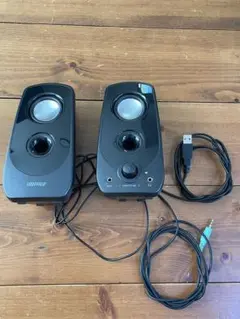 【美品】BUFFALO PCスピーカー USB接続 ブラック