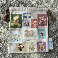 ディズニーシー　ダッフィー&フレンズ　20周年　巾着1枚