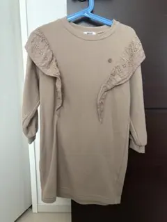 BREEZE ベージュ フリルワンピース 110