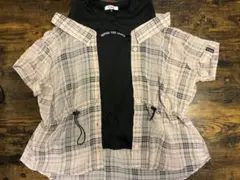 キッズ　カットソー　ピンクラテ　Mサイズ　Tシャツ
