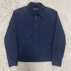 ポロラルフローレン ブルゾン ジャケット ネイビー スイングトップ 美品