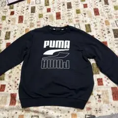 【美品】PUMA クルーネック トレーナー 150cm ネイビー