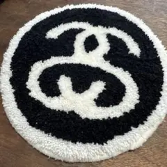 STUSSY × Gallery 1950円形マット 黒×白