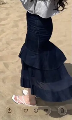 rienda ロングフレアスカート