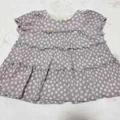 petit main プティマイン　花柄　フリル　チュニック　トップス 90cm