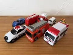 はじめてトミカ消防車救急車パトカーチョロQハッピーセットTOMICA8台セット