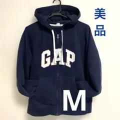 【美品】GAP ネイビー フルジップパーカー　Mサイズ