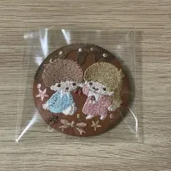 サンリオ刺繍缶バッジ　サンリオ　キキララ