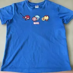 MARVEL キャラクターTシャツ 150cm 青　マーベル　スパイダーマンのサムネイル
