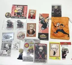 僕のヒーローアカデミア ヒロアカ 爆豪勝己 一番くじ アクスタ 缶バッジ 原画展