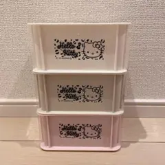 ハローキティ収納ボックス 3個セットヒョウ柄ピンクアベイル