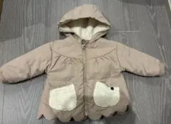 フード付きアウター 80サイズ　スカラップ　teteatete ベビー
