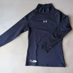 アンダーアーマー　ネイビー タートルネック 裏起毛　アンダーシャツ