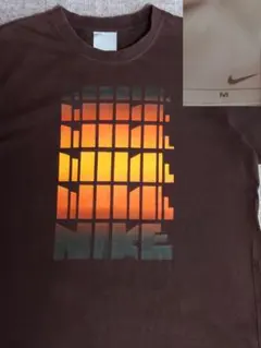 NIKE 00s ゴツナイキ 銀タグ 半袖 Tシャツ ブラウンのサムネイル
