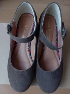 earth music&ecology 22.5cm スウェード ブラウン