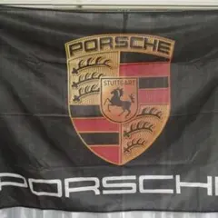 ☆ガレージ装飾仕様☆ P54 PORSCHE ポルシェフラッグ ガレージ雑貨 