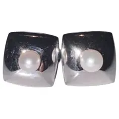 TASAKI シルバー パール カフリンクス