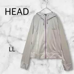 HEAD フルジップパーカー 【LL】ホワイト×パープルのサムネイル