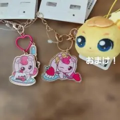 キャッチ！ティニピン　チャーム2コ ペタンコフェイスマスコットおまけ！　アベイル