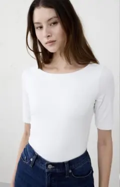 BANANA REPUBLIC ボートネックTシャツ 半袖のサムネイル