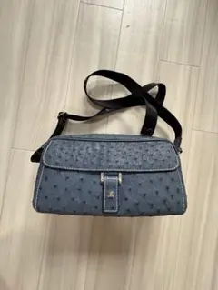 【新品】TOUS トウス オーストリッチ 本革 2WAY ショルダーバッグ くまのサムネイル