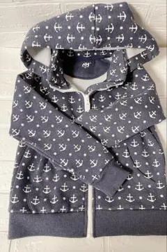 HELLY HANSEN パーカー 120cm アンカー柄