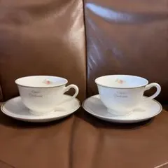 After noon tea アフタヌーンティー ティーカップ　2点　平成レトロ