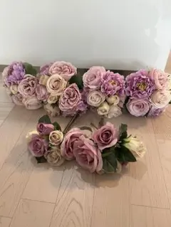 Franc franc紫の造花ブーケ6つ