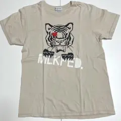 MILKFED. タイガーグラフィック　フェルト♡刺繍Tシャツ ベージュ XSのサムネイル