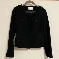 エムプルミエのノーカラージャケット　34sizeのサムネイル