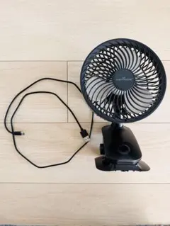 KEYNICE KN-618 クリップ 卓上式 扇風機 USB充電式 ブラック