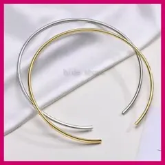 チタン銅 チョーカー ゴールド ネックカフ ペアネックレス サージカル 韓国風