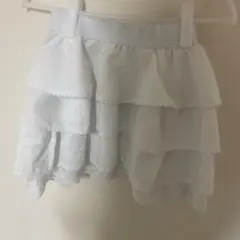 ホワイト フリル ミニスカート レース SHEIN 花柄