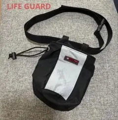 LIFE GUARD ライフガード ミニポーチ ウエストポーチ 巾着 ブラック