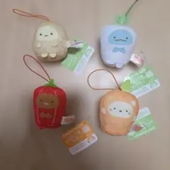 すみっコぐらし おやさいマスコット 4種セットのサムネイル