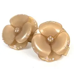 F10337 アレクサンドルドゥパリ バレッタ カメリア ストーン ベージュ