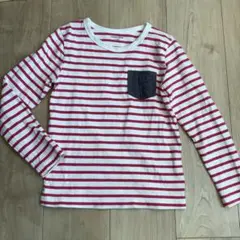 グローバルワーク　長袖　ボーダーカットソー　XL 120~130