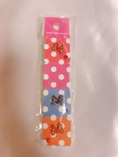 ミニーマウス リボン ピアスセット