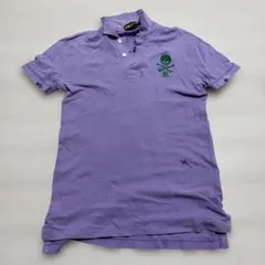 Ralph Lauren Rugby ポロシャツ XS 紫　ダメージ加工のサムネイル