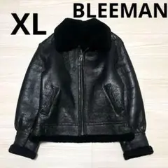 【超希少】名作 90s リアルムートン B-3 レザージャケット　ブラック