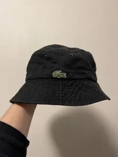 LACOSTE（ラコステ）バケットハット　ブラック／サイズ M-L
