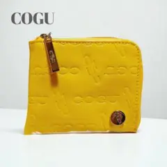 COGU コグ エナメル調　ミニ財布 イエロー コインケース