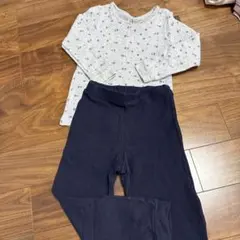 110cm パジャマセット 長袖トップスとパンツ