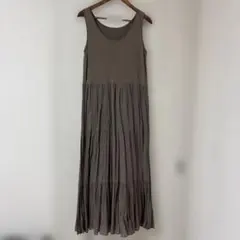 ユナイテッドアローズ　グリーンレーベル　ノースリーブ ロングワンピース