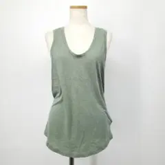 Q【未使用】ギャップ GAP タンクトップ XS トップス オリーブグレー